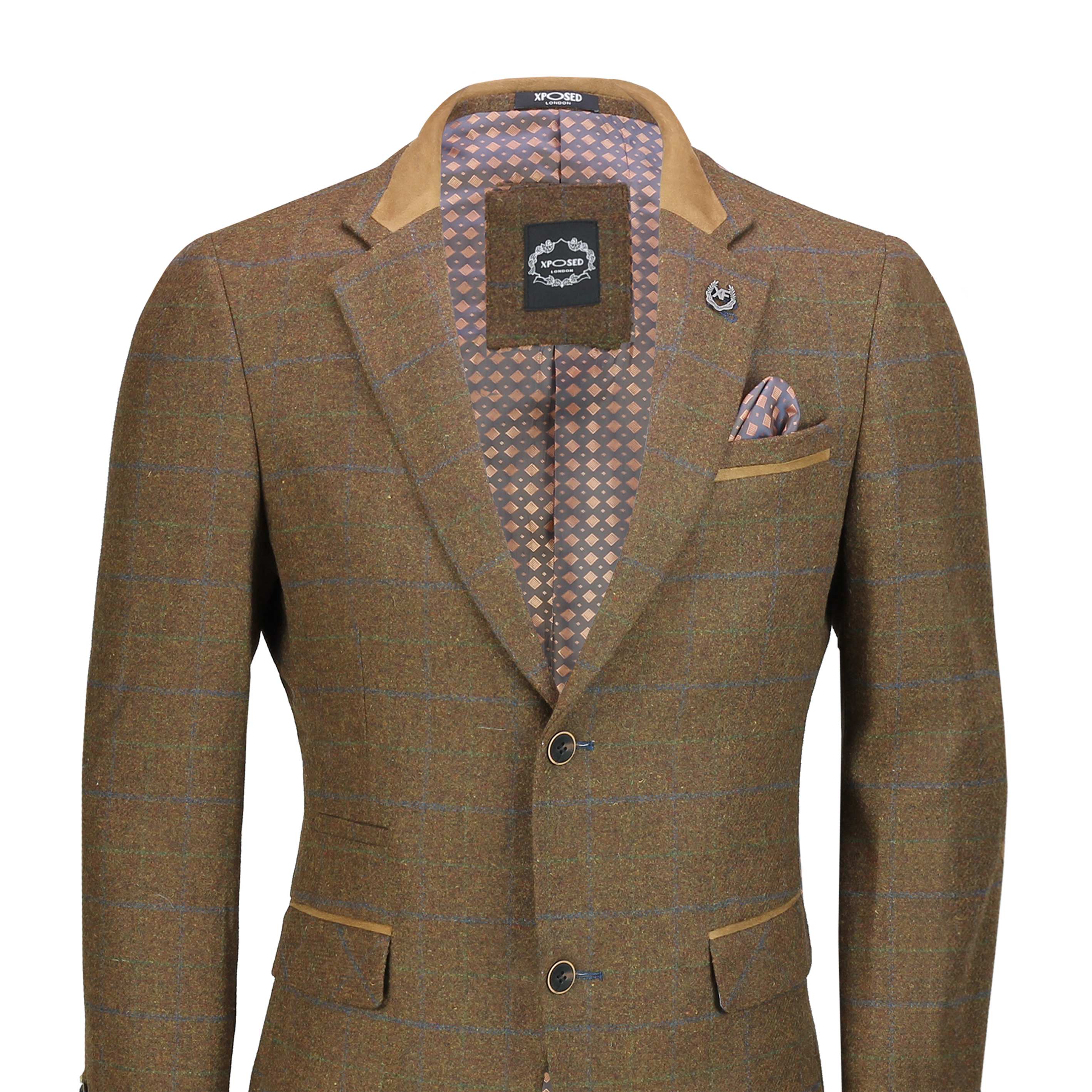 Green deals herringbone blazer